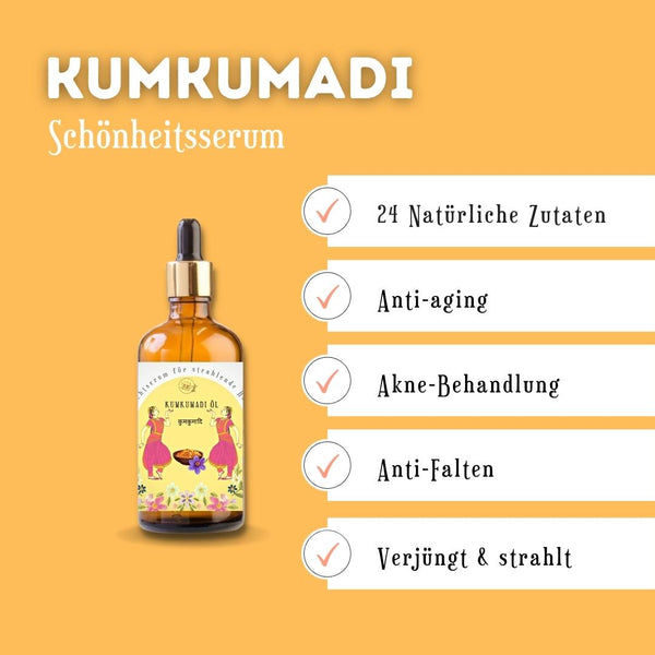 Ayurvedisches Kumkumadi Öl (mit 24 Kräutern) 30 ml - Iyourveda